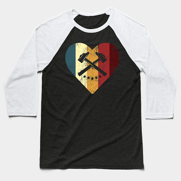 Love Blacksmithing, Blacksmith, Forging, Forge, Metalworking Baseball T-Shirt by Welsh Jay